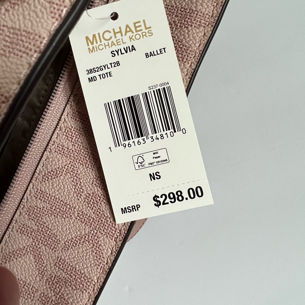 NWT MICHAEL KORS SYLVIA MEDIUM TOTE HANDBAG - Picture 8 of 9